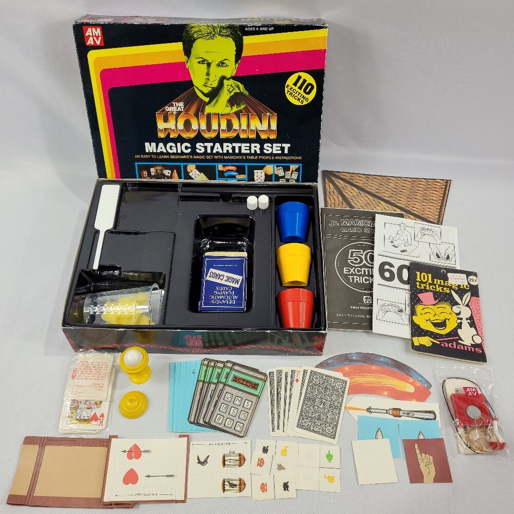 The Great Houdini Vintage 1987 Magic Starter Set Kit